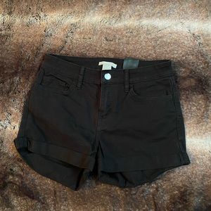H&M Black Denim Shorts